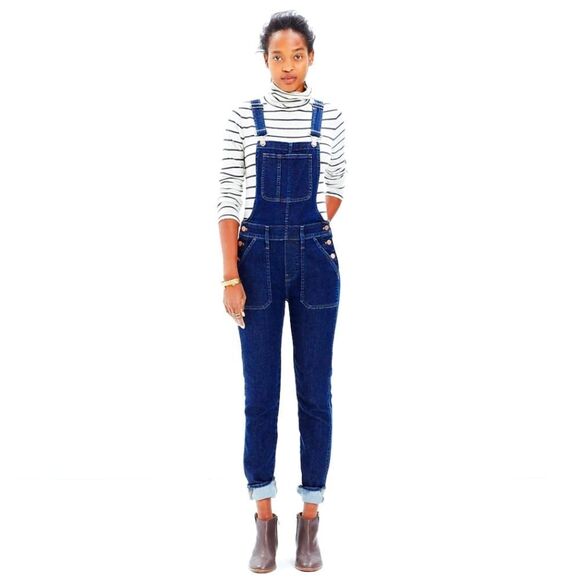 Madewell Skinny Overalls in Judd Wash Size Medium Style E4879 - Picture 1 of 10
